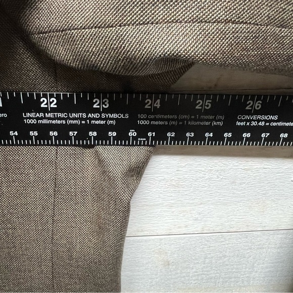 Turnbury est 1980 Wool Silk Blazer Mens 46L Brown Coat - Picture 12 of 14